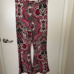 FreePeople, size L, pull on, bell bottom pants